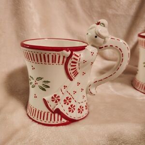 Temp-tations Presentable Angel Mugs – Holly Berry Peppermint Design, Set of 3
